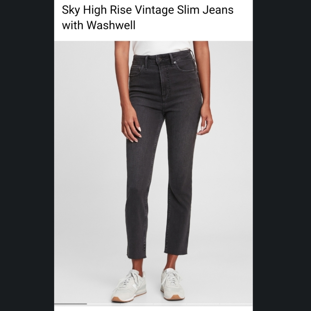 GAP High-waisted straight leg jeans - size 13